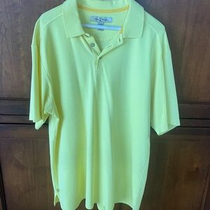 Tommy Bahama Men’s Polo.  Lemon Yellow, Size Large